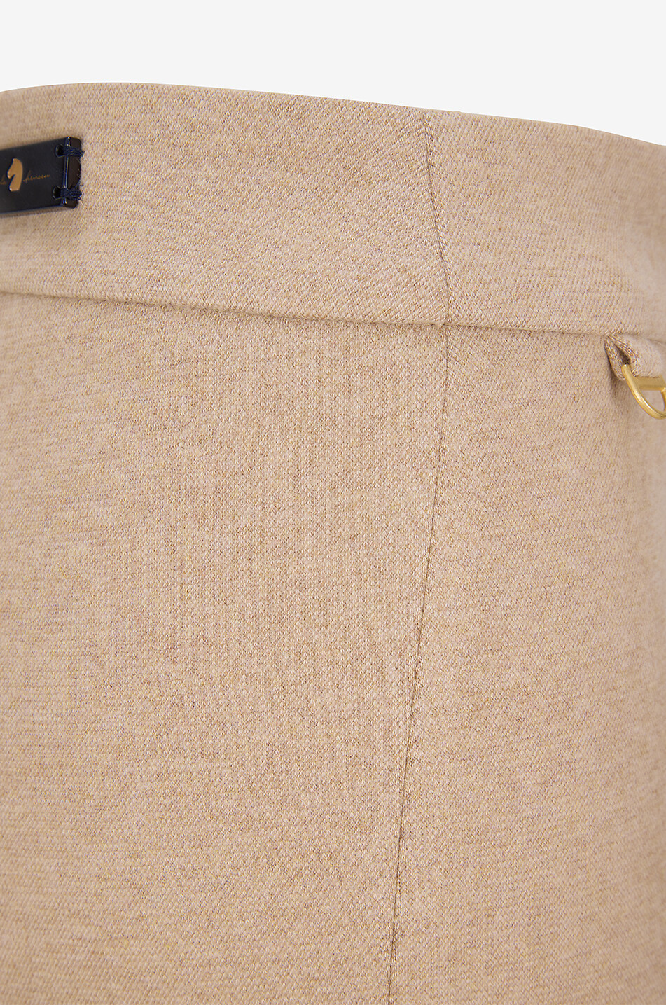 PAMELA HENSON Pantalon évasé en jersey duveteux Hellie Femme Beige clair 3