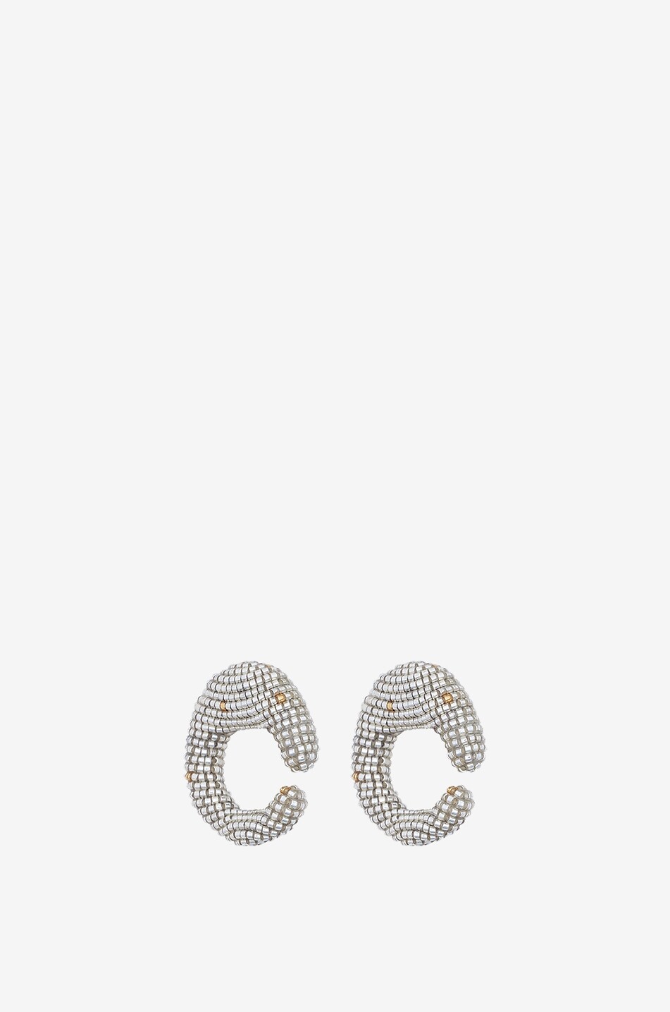 SUSANA VEGA Bague en perles de verre Macia Femme ARGENT 2