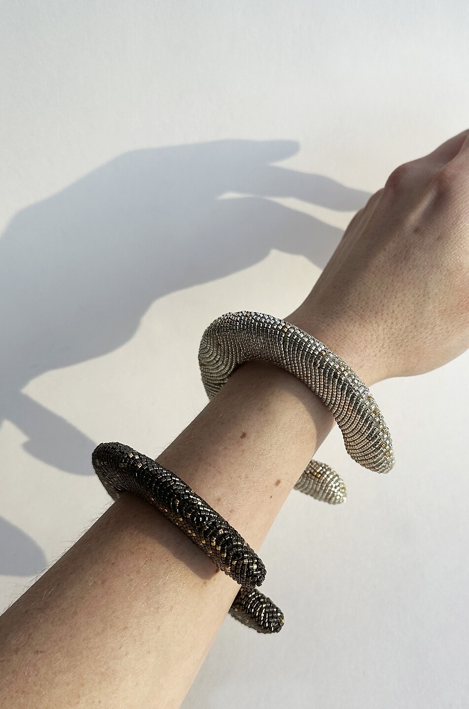 SUSANA VEGA Jonc épais orné de perles Halo Femme ARGENT 3