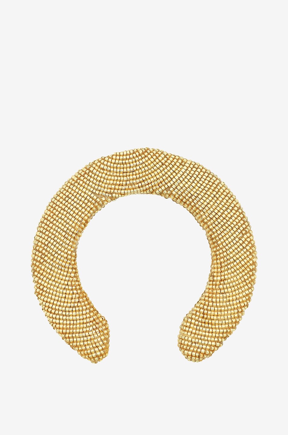 Dicker Armreif mit Glasperlen Halo