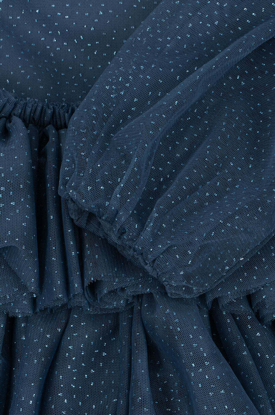 KONGES SLØJD Fay sequined tulle girls' short dress Girl DARK BLUE 4