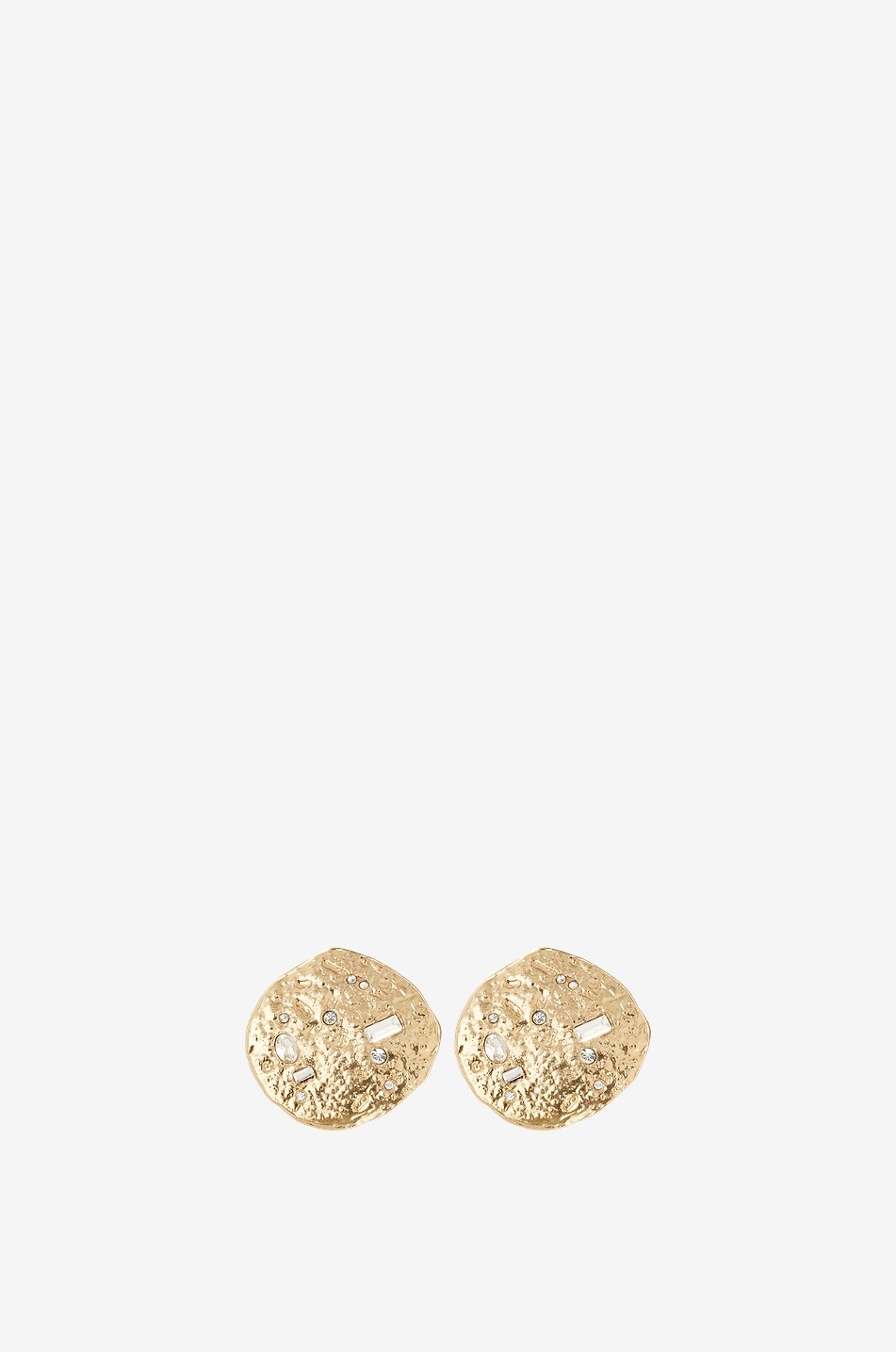 GAS BIJOUX Clips d'oreilles dorés ornés de strass Eclipse Moon Femme DORE 1