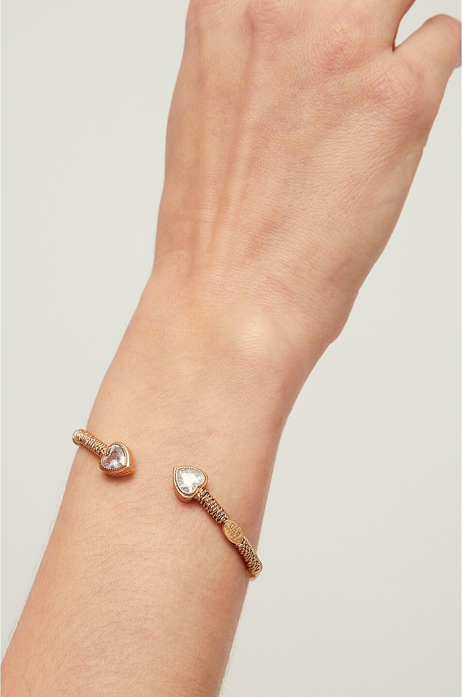 GAS BIJOUX Goldener Armreif mit Strass Duality Amore Damen GOLDEN 3