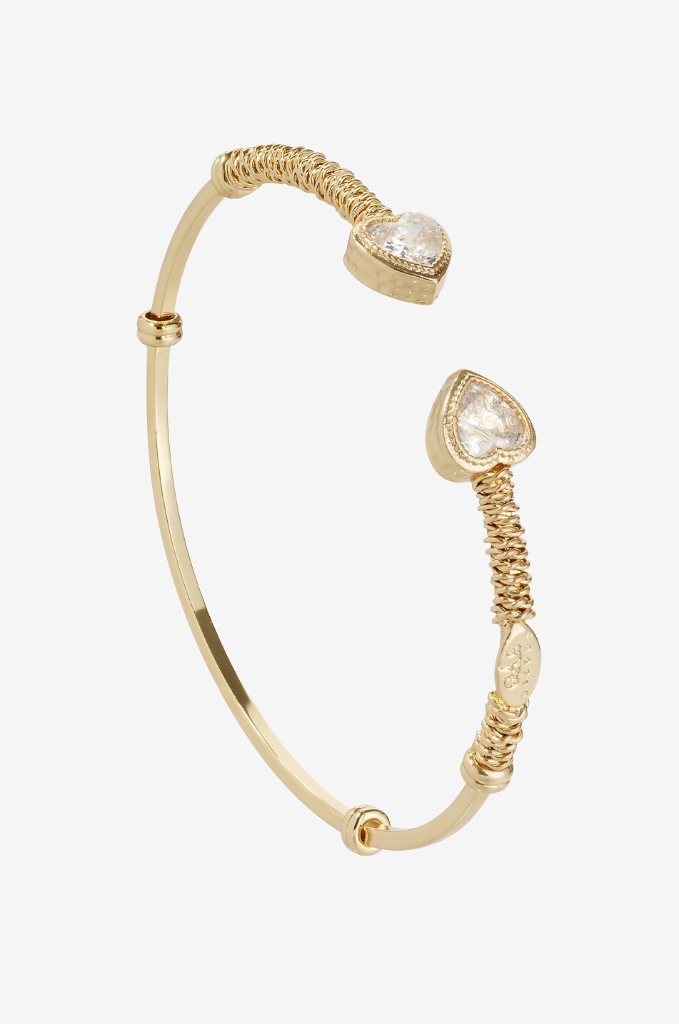 GAS BIJOUX Goldener Armreif mit Strass Duality Amore Damen GOLDEN 2