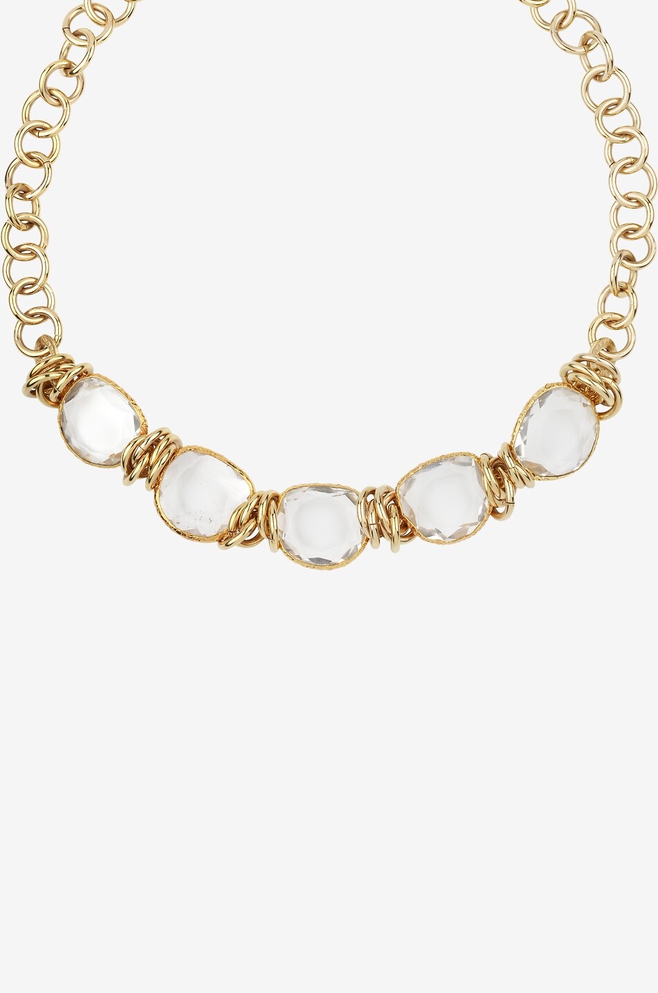 GAS BIJOUX Sirena gold-tone necklace with crystal Women GOLDEN 4