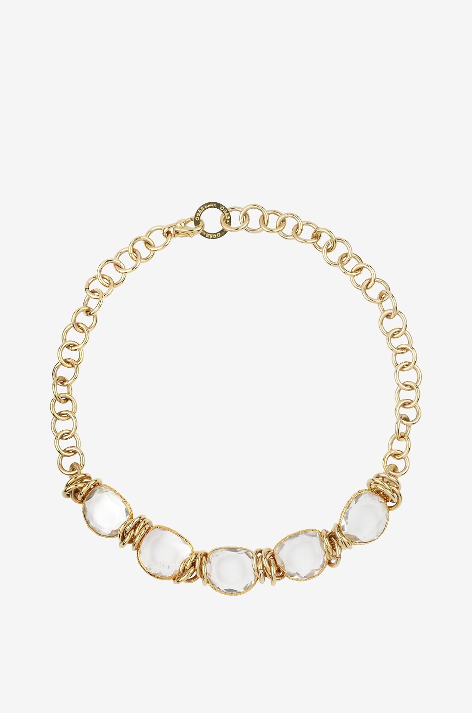 GAS BIJOUX Sirena gold-tone necklace with crystal Women GOLDEN 1