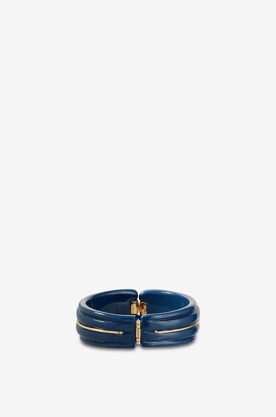 GAS BIJOUX Ecume acetate cuff with gold-tone lozenge Women BLUE 2