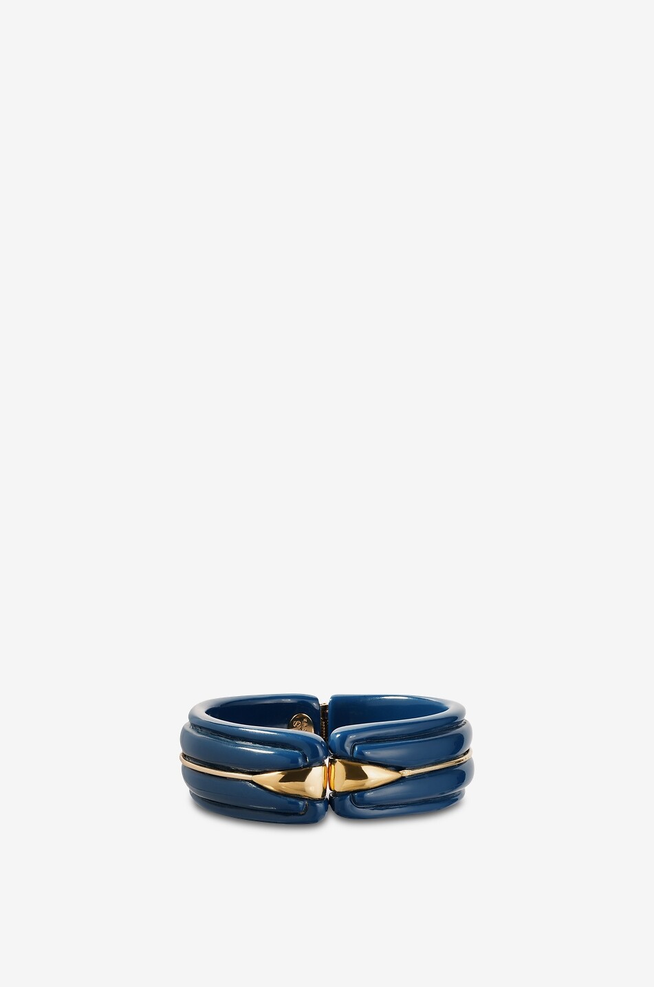 Ecume acetate cuff with gold-tone lozenge