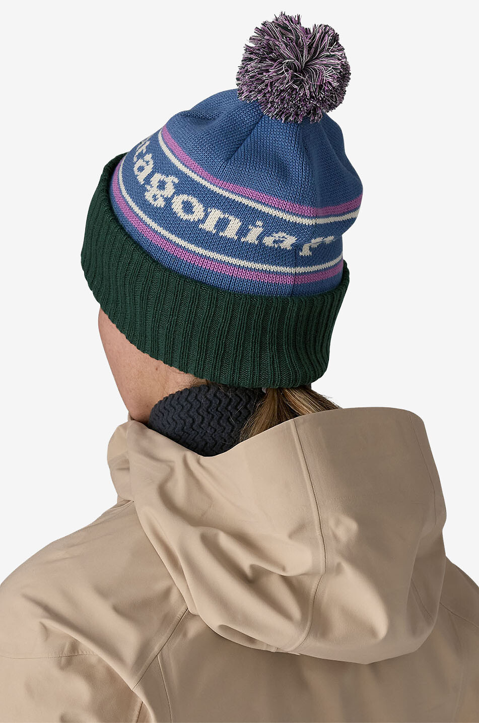PATAGONIA Bonnet à pompon Powder Town Femme MULTICOLORE 3