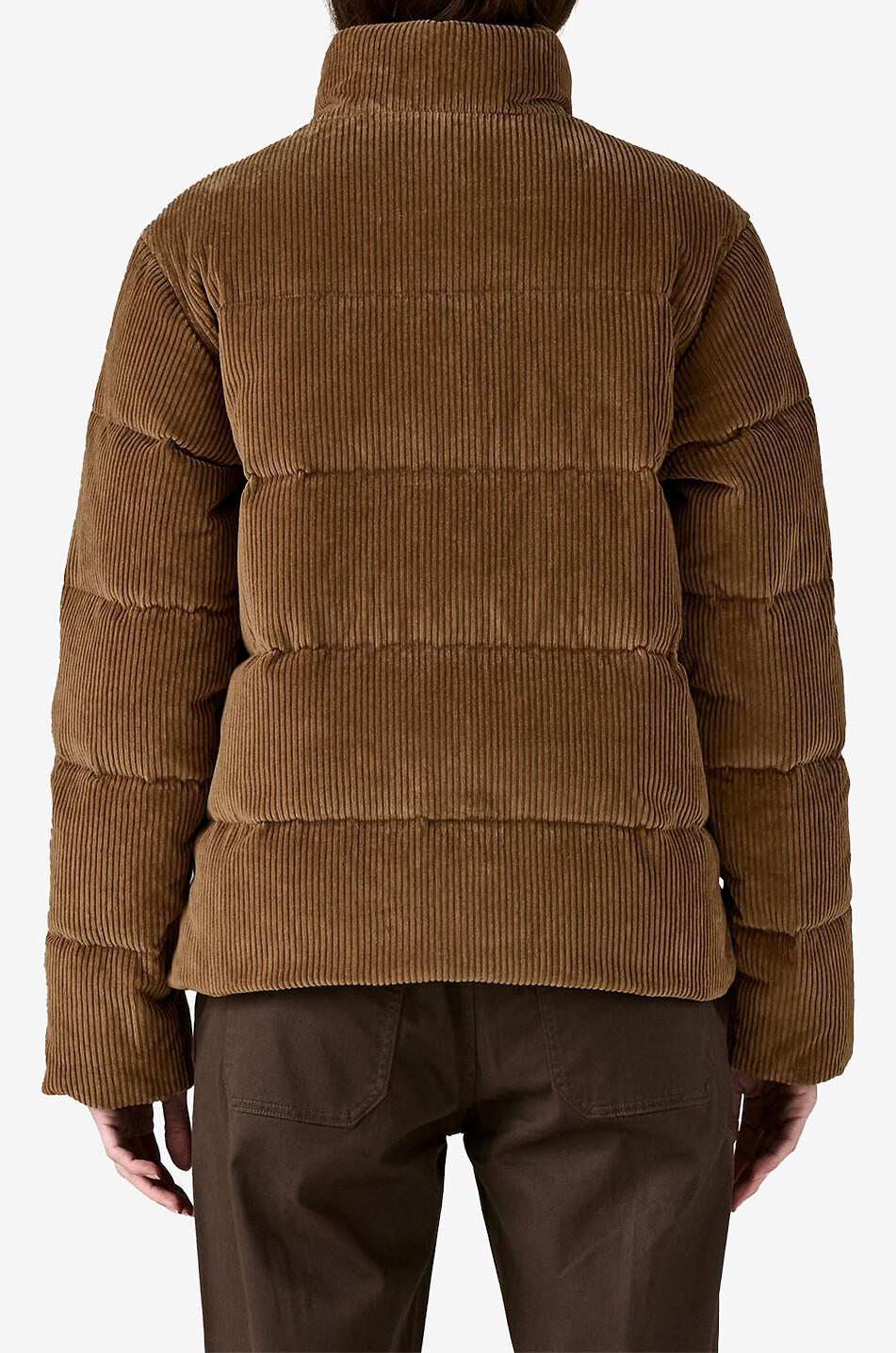 PATAGONIA Hochwertige Steppjacke mit Stehkragen aus Cord Damen BRAUN 3