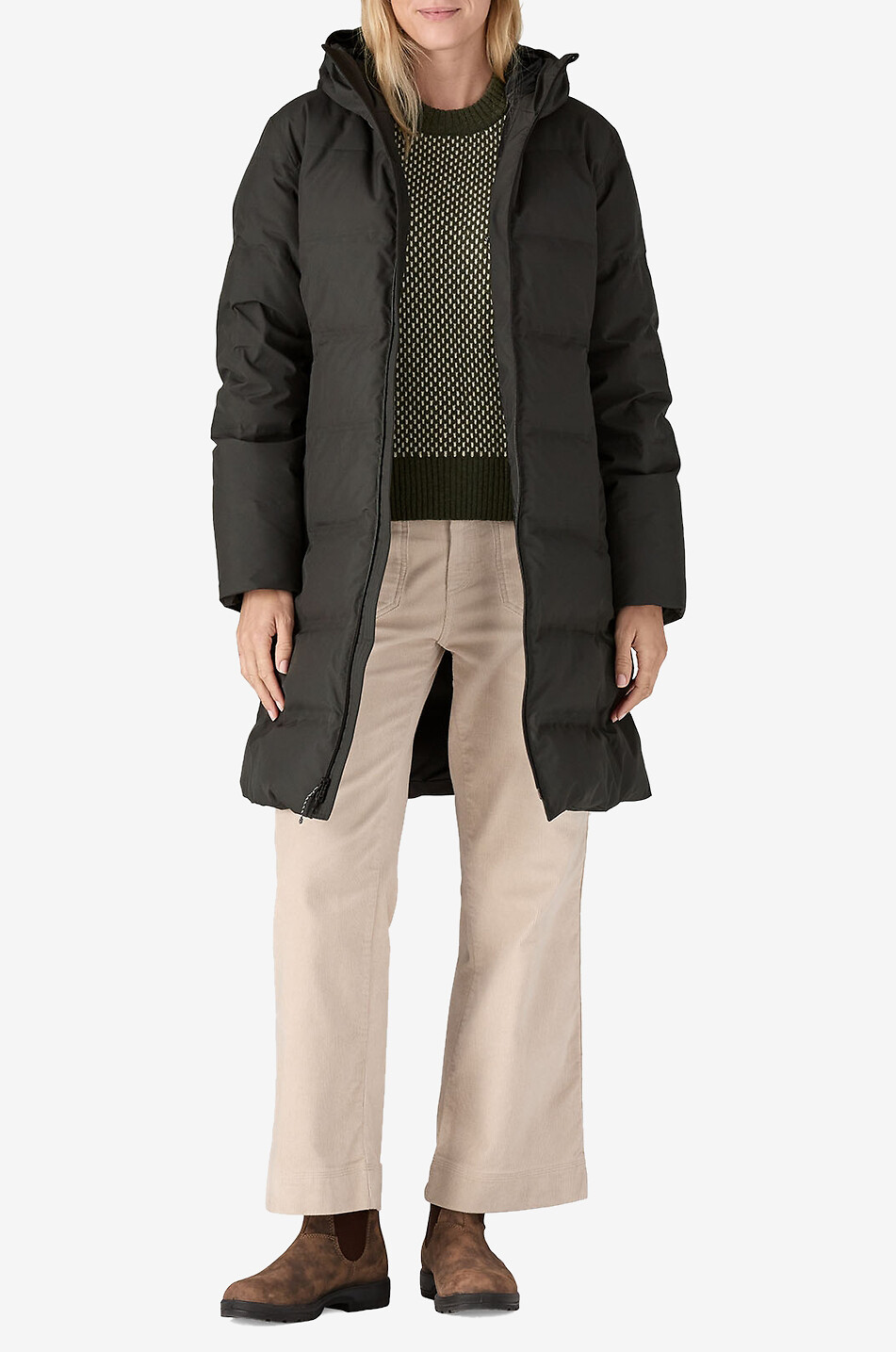 PATAGONIA Parka longue en tissu technique Jackson Glacier Femme NOIR 4