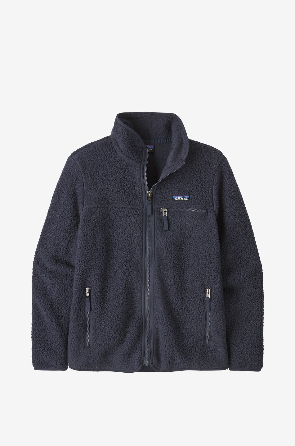 Leichte Fleecejacke mit Stehkragen Retro Pile
