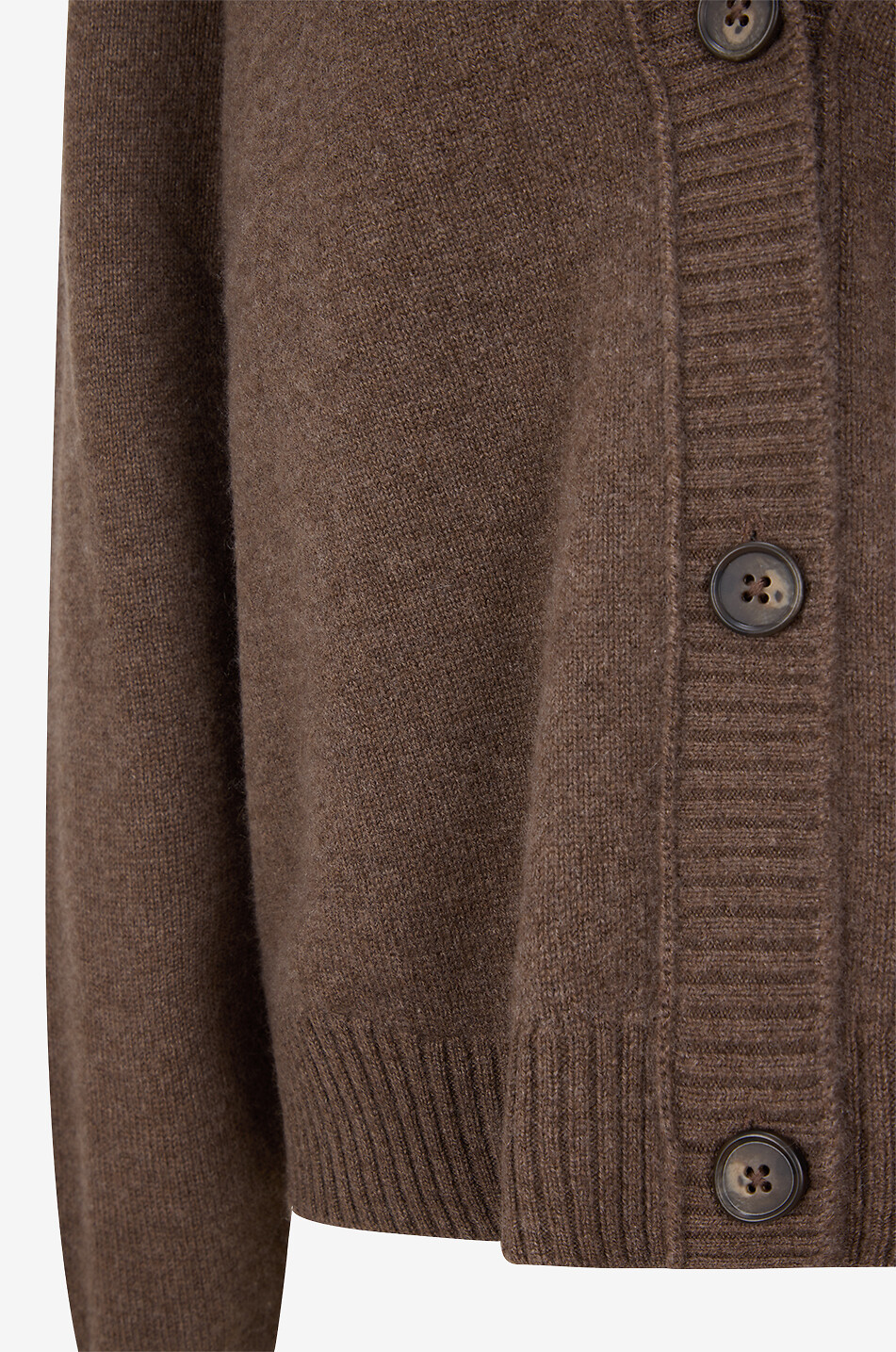 BONGENIE Boxy V-neck knit cardigan Women BROWN 3