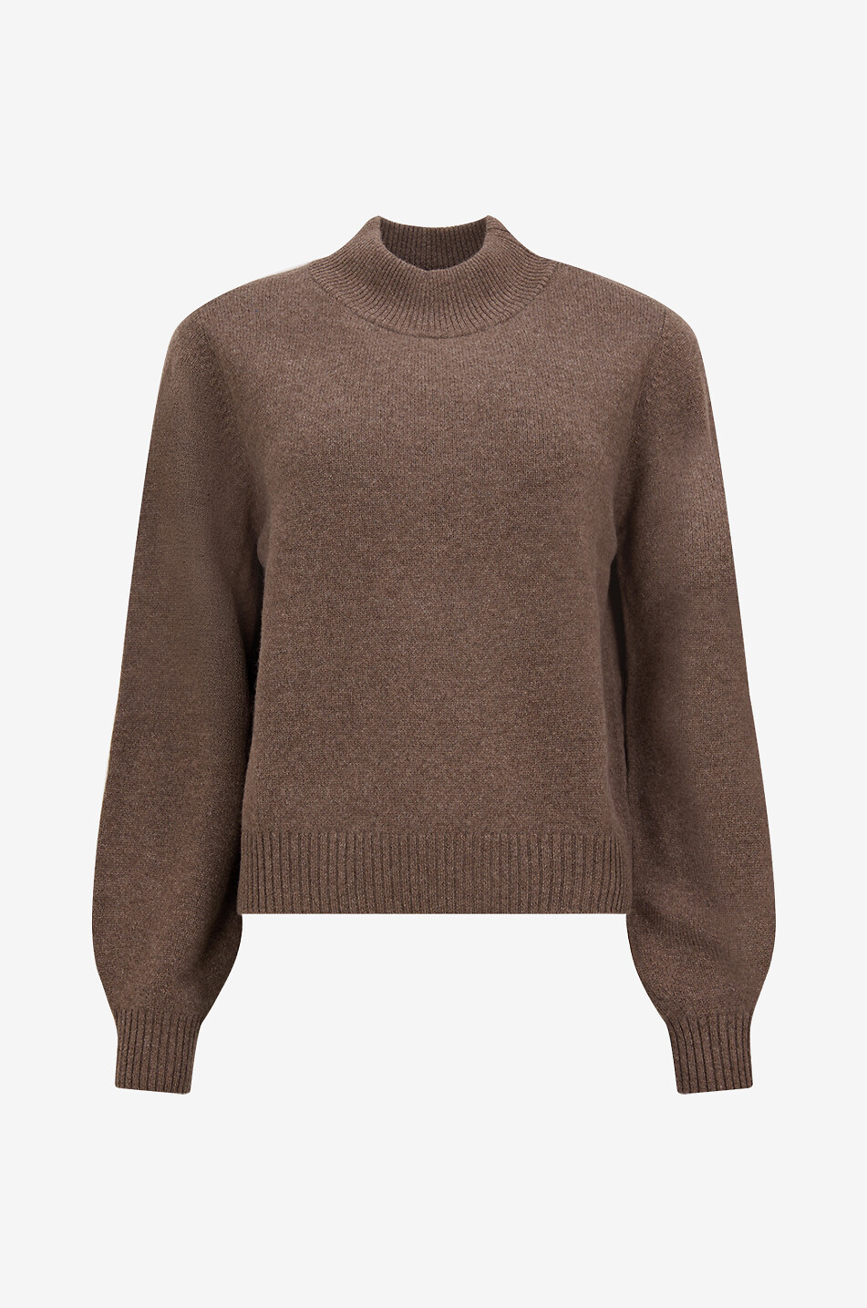 Feiner Boxy-Pullover aus Kaschmir mit Stehkragen