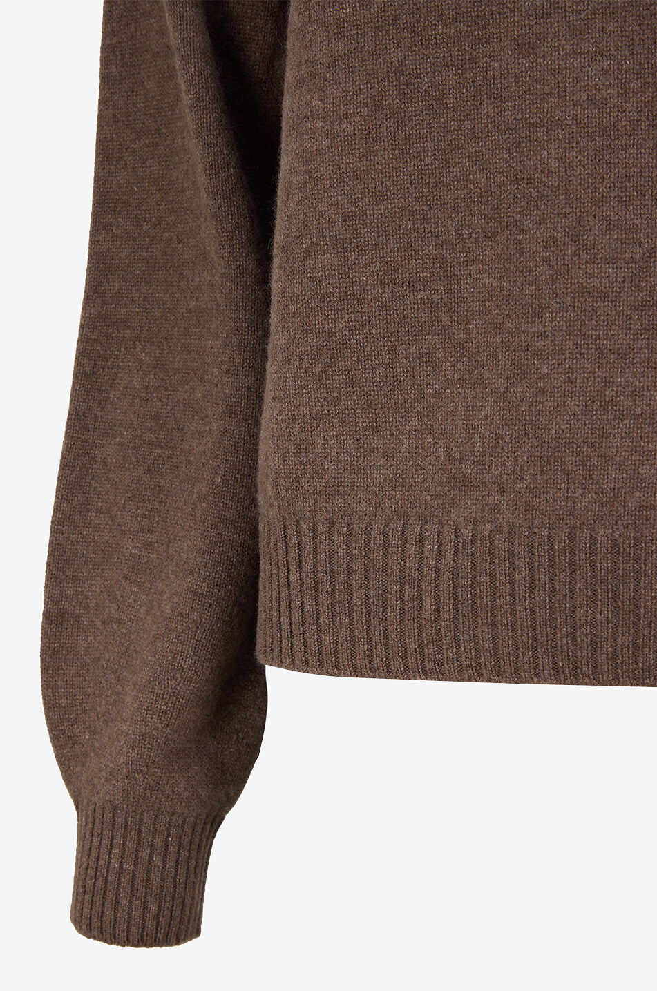 BONGENIE Feiner Boxy-Pullover aus Kaschmir mit Stehkragen Damen BRAUN 3