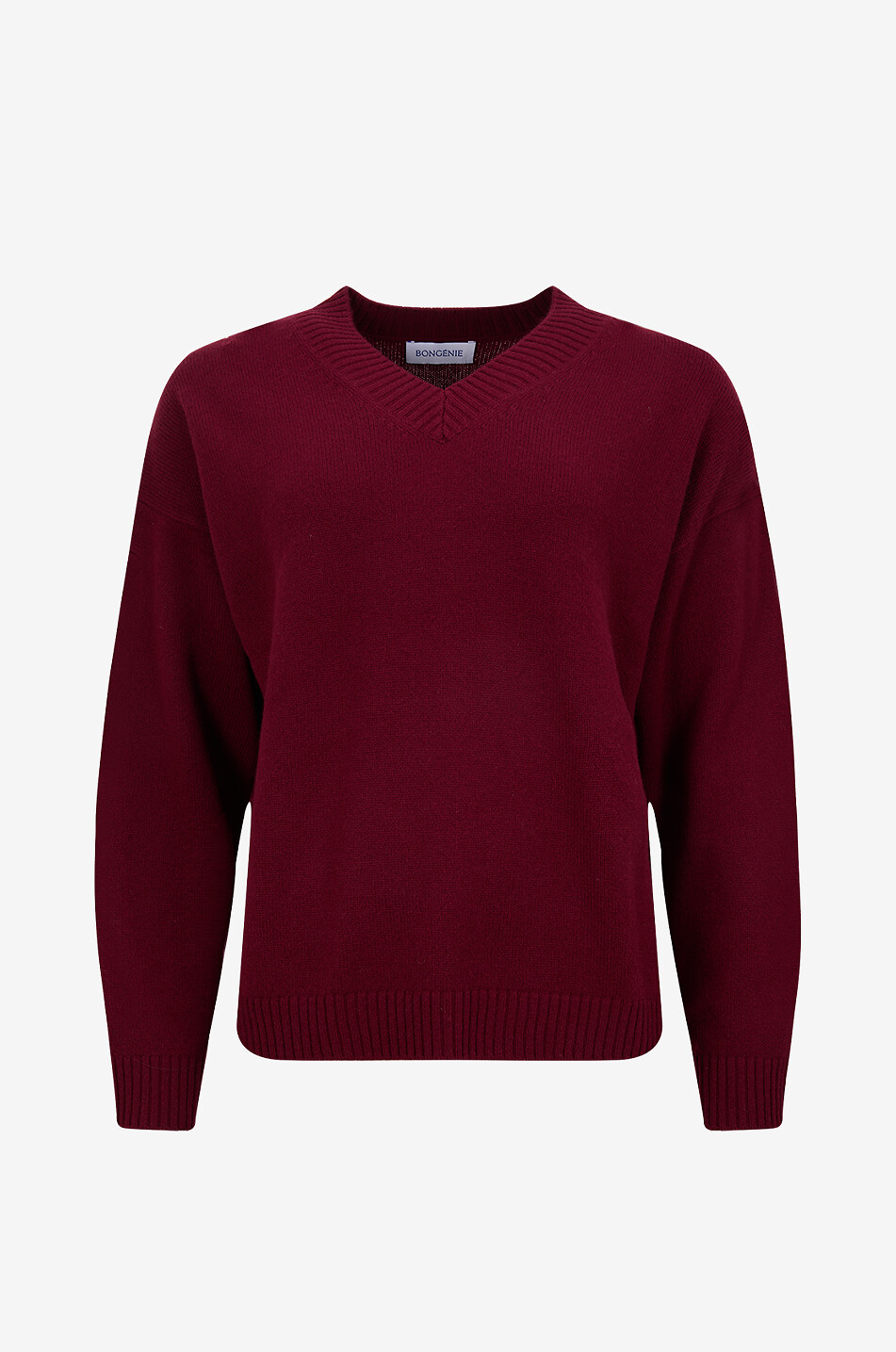 Oversized v-neck knit jumper