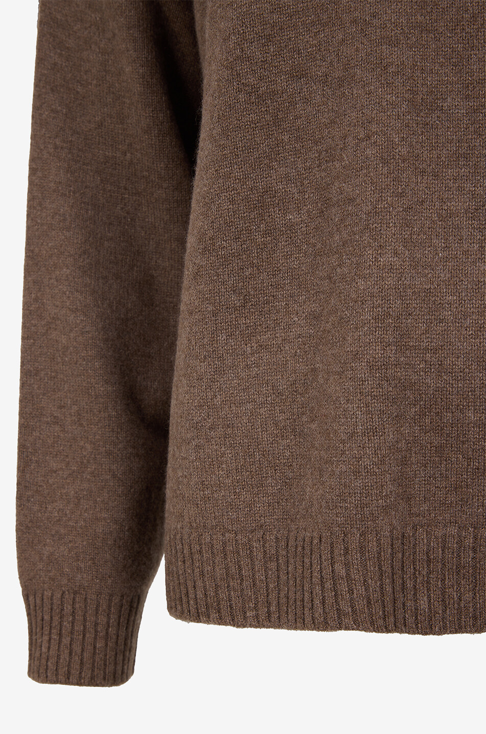 BONGENIE Oversize-Strickpullover mit V-Ausschnitt Damen BRAUN 3