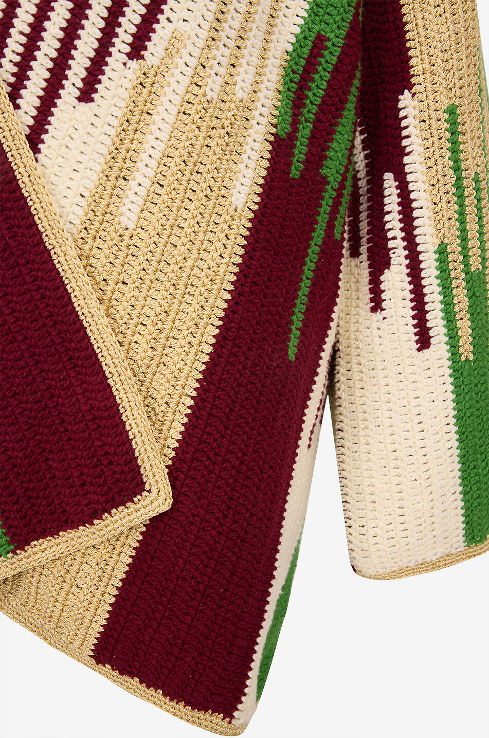 JESSICA K Veste courte en crochet à motifs Jade Femme MULTICOLORE 3