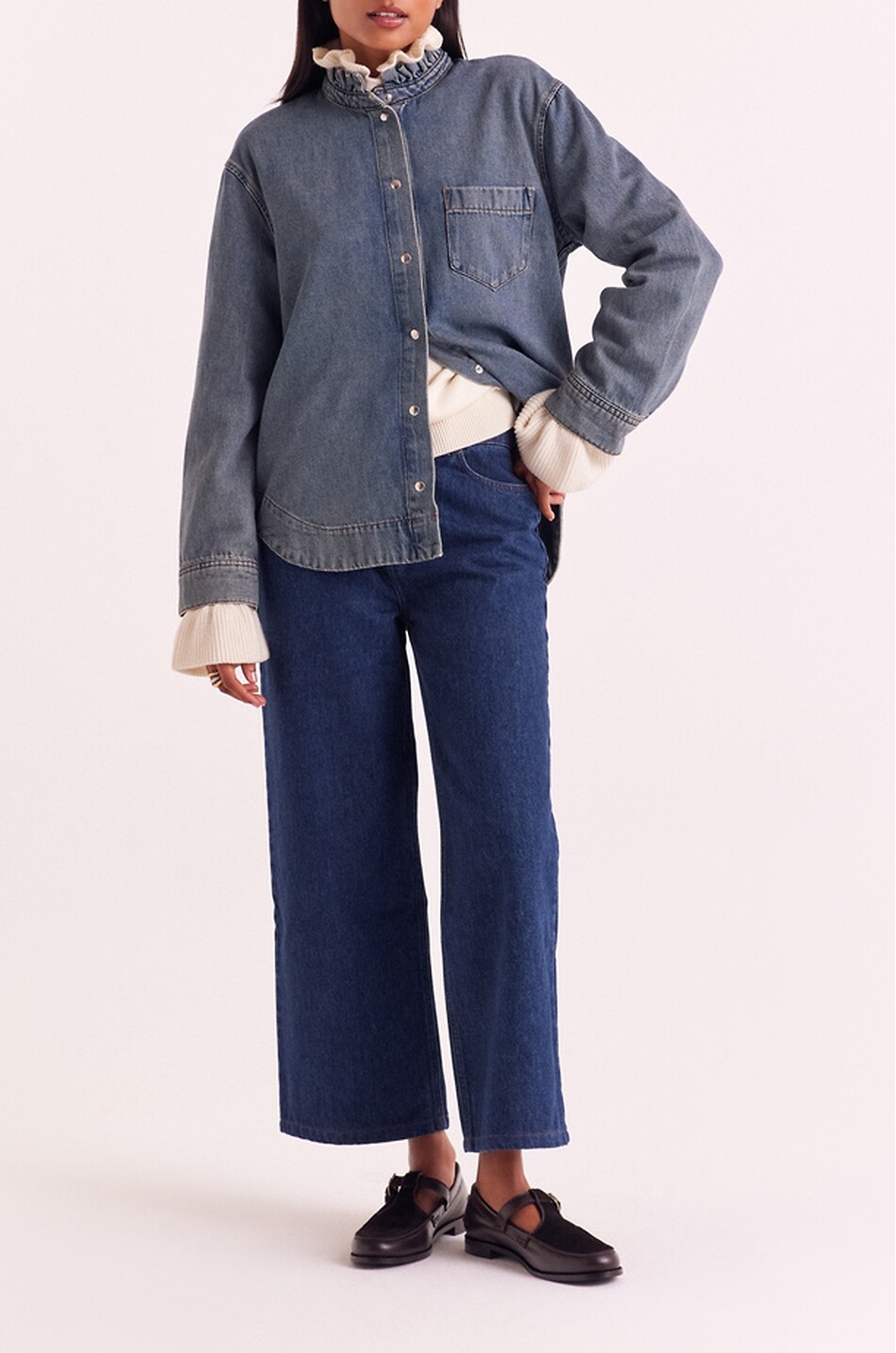 BALZAC PARIS Chemise à manches longues Salomé Femme BLEU 2