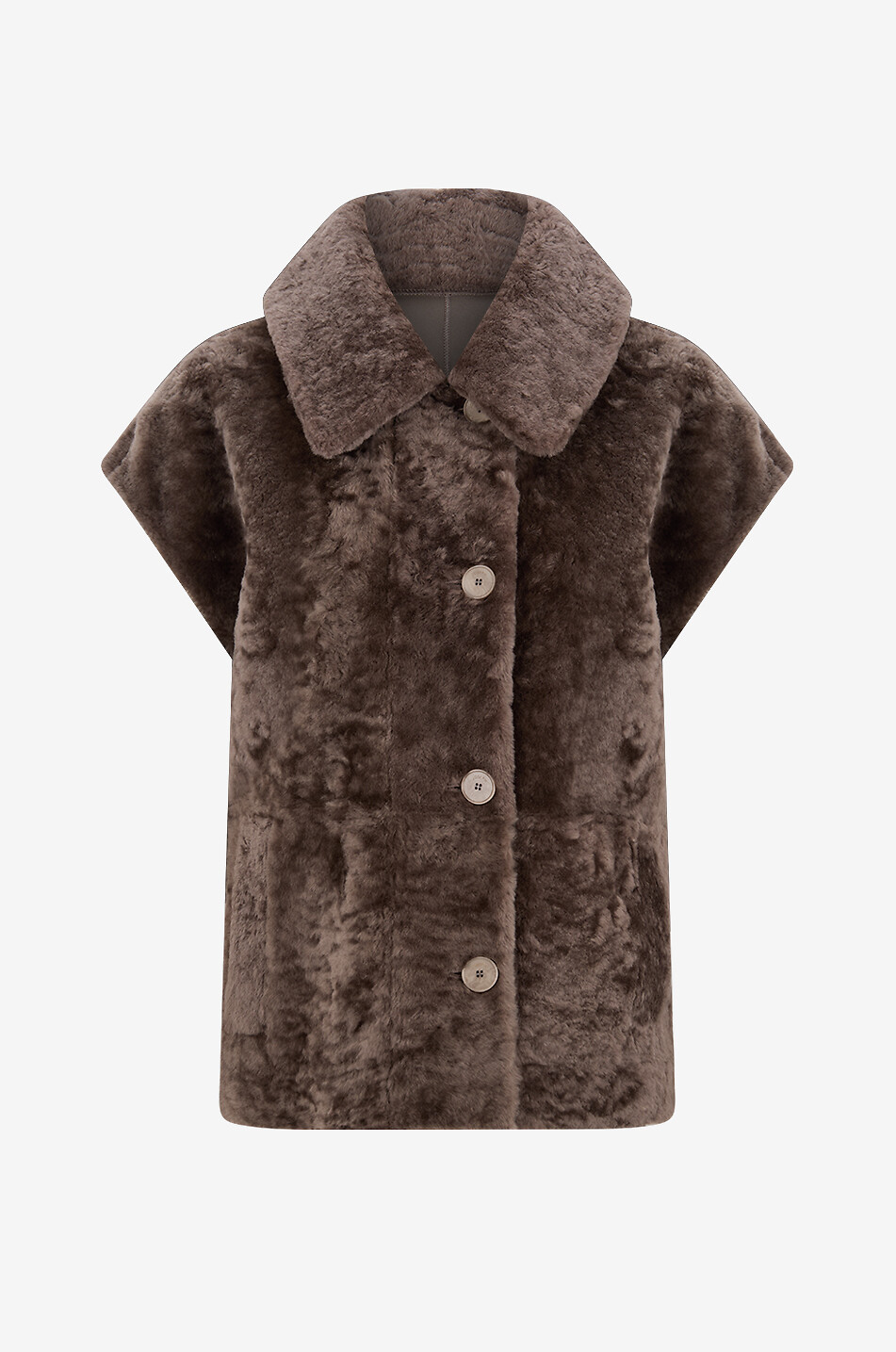 Kurze wendbare Lammfelljacke Molin