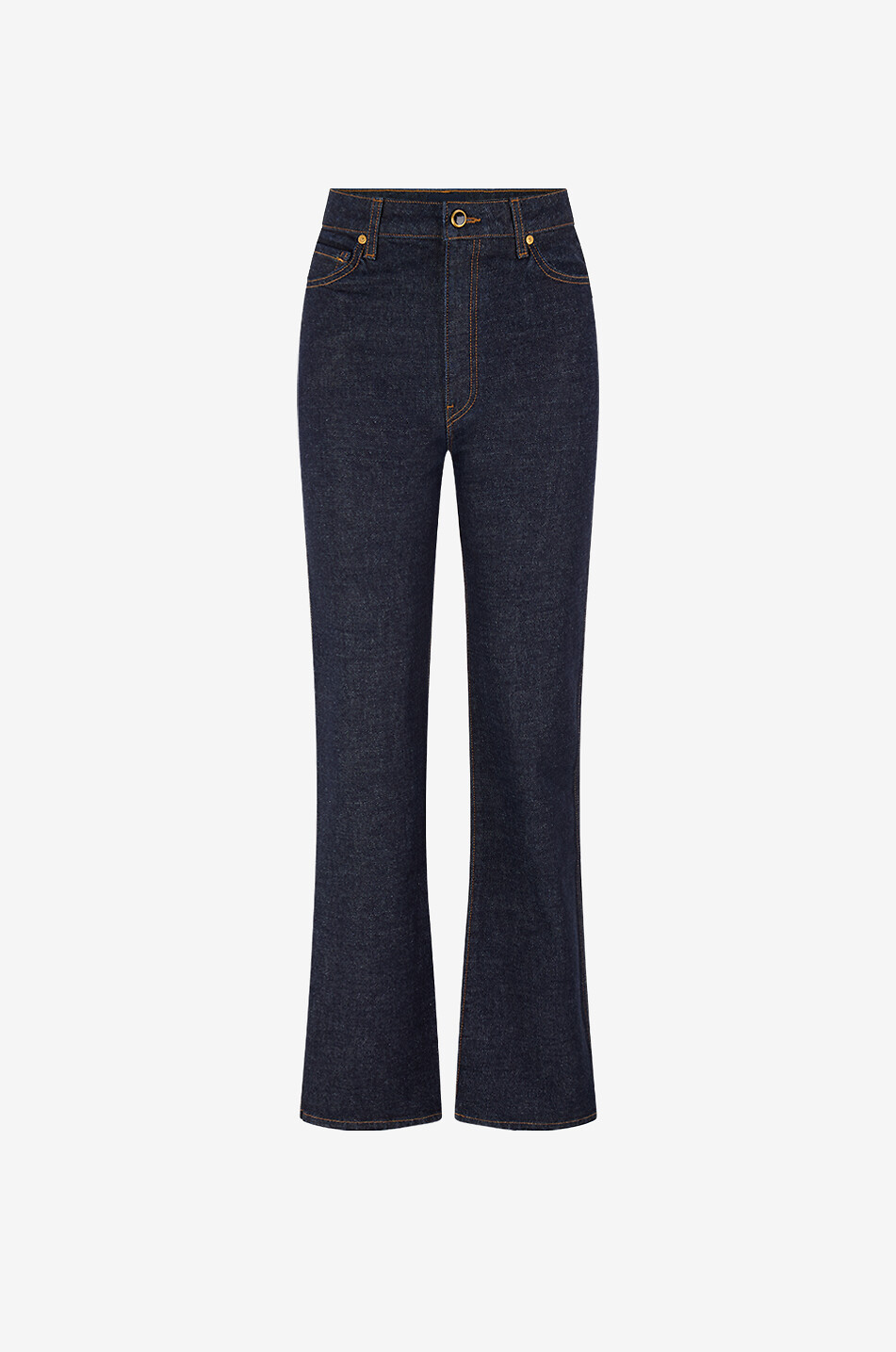 KHAITE Gerade Denim-Jeans Danielle Damen SCHWARZ 1