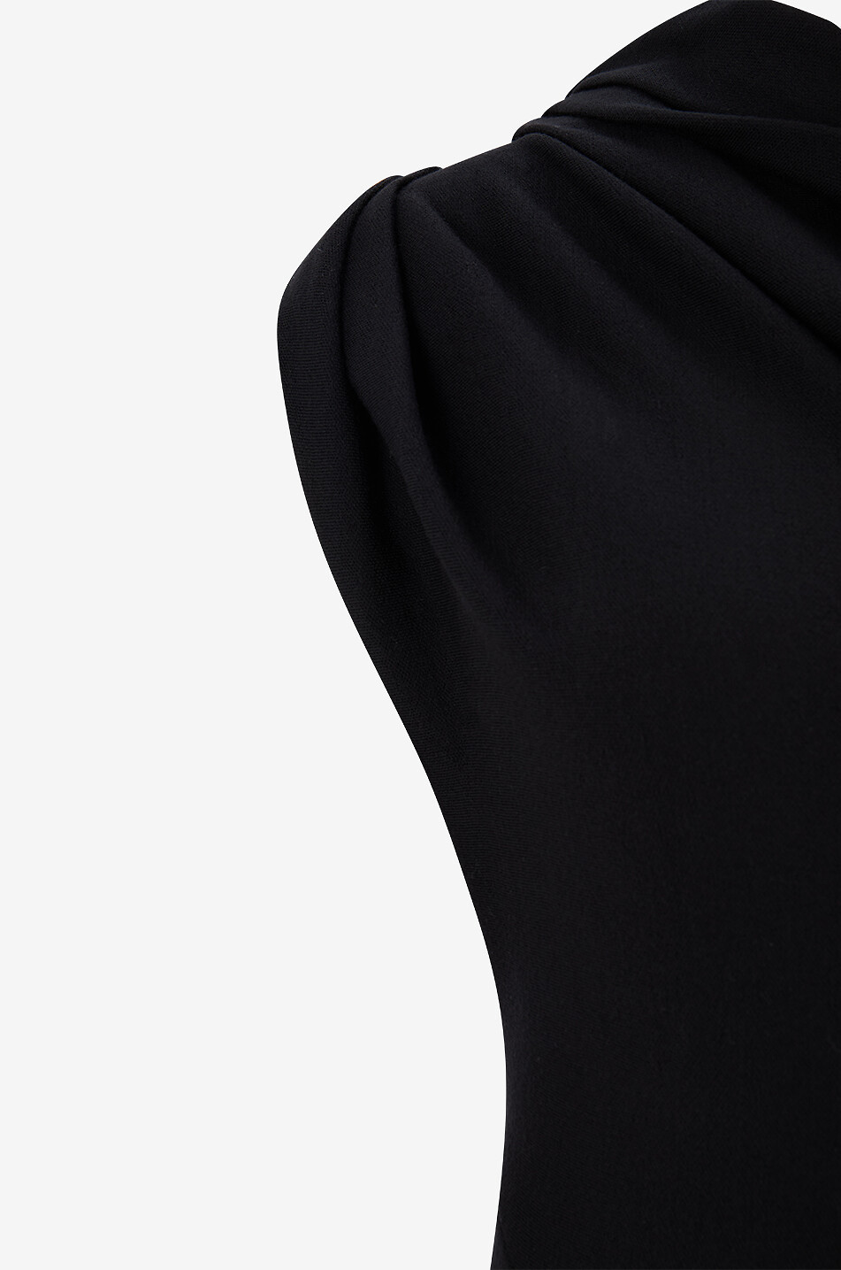 KHAITE Coast cowl neck jersey maxi dress Women BLACK 3