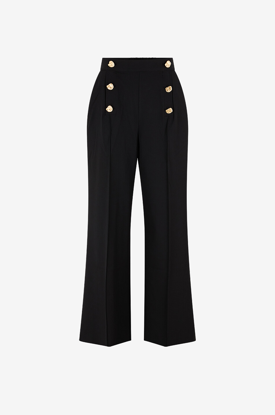 Pantalon à pont large en crêpe Gabrielle
