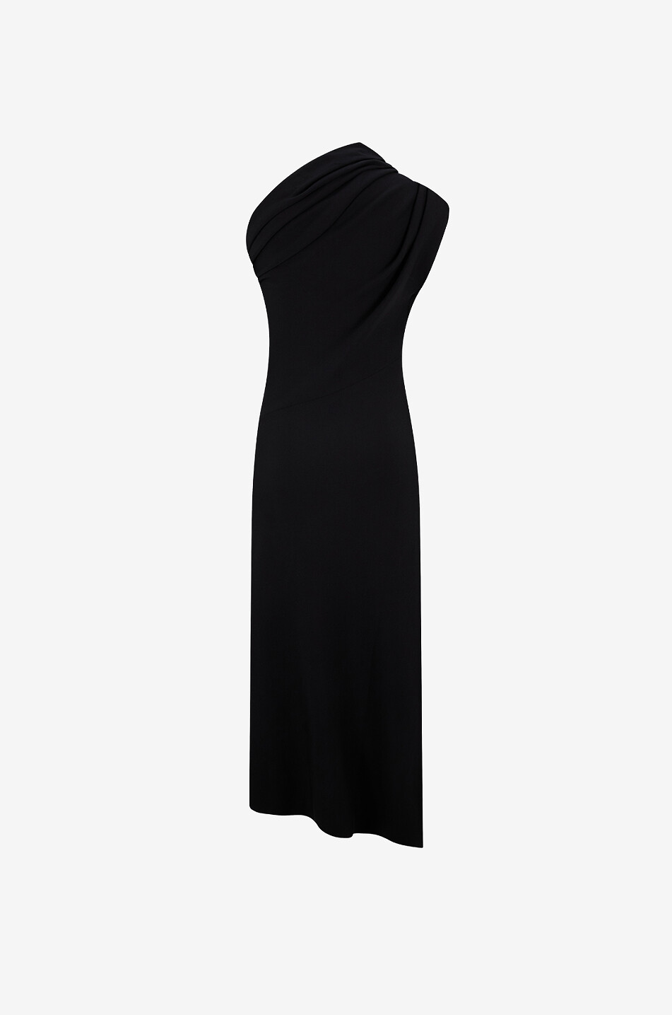 KHAITE Coast cowl neck jersey maxi dress Women BLACK 2