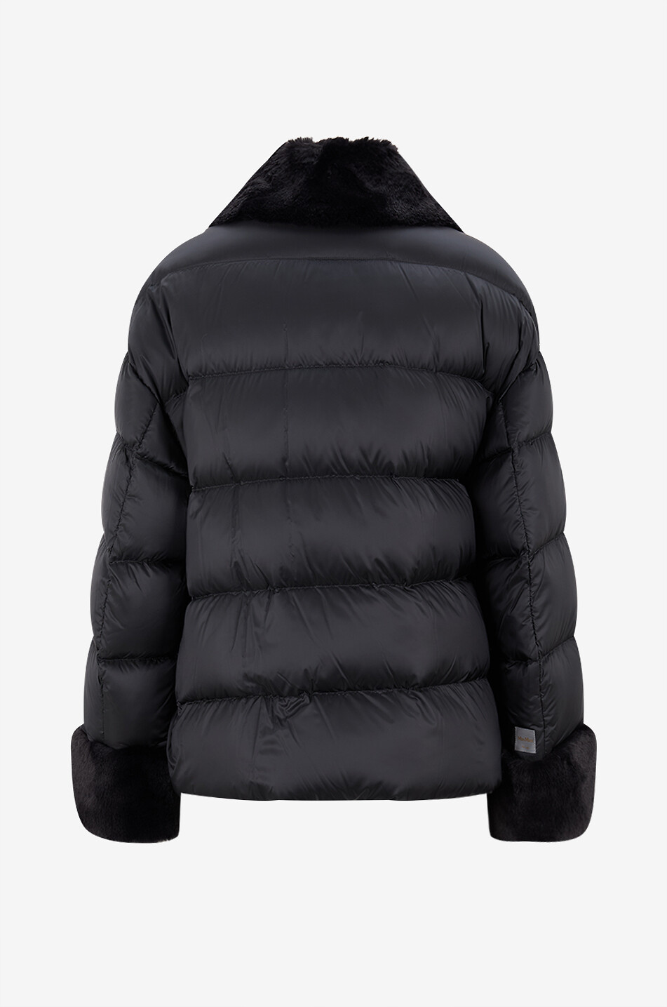 MAX MARA Rosina quilted short shirt-collar puffer jacket Women BLACK 2