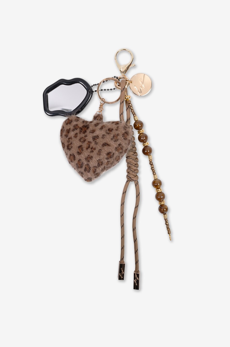 LA COQUE FRANCAISE Bobby leopard print charm for bag Women Brown 1