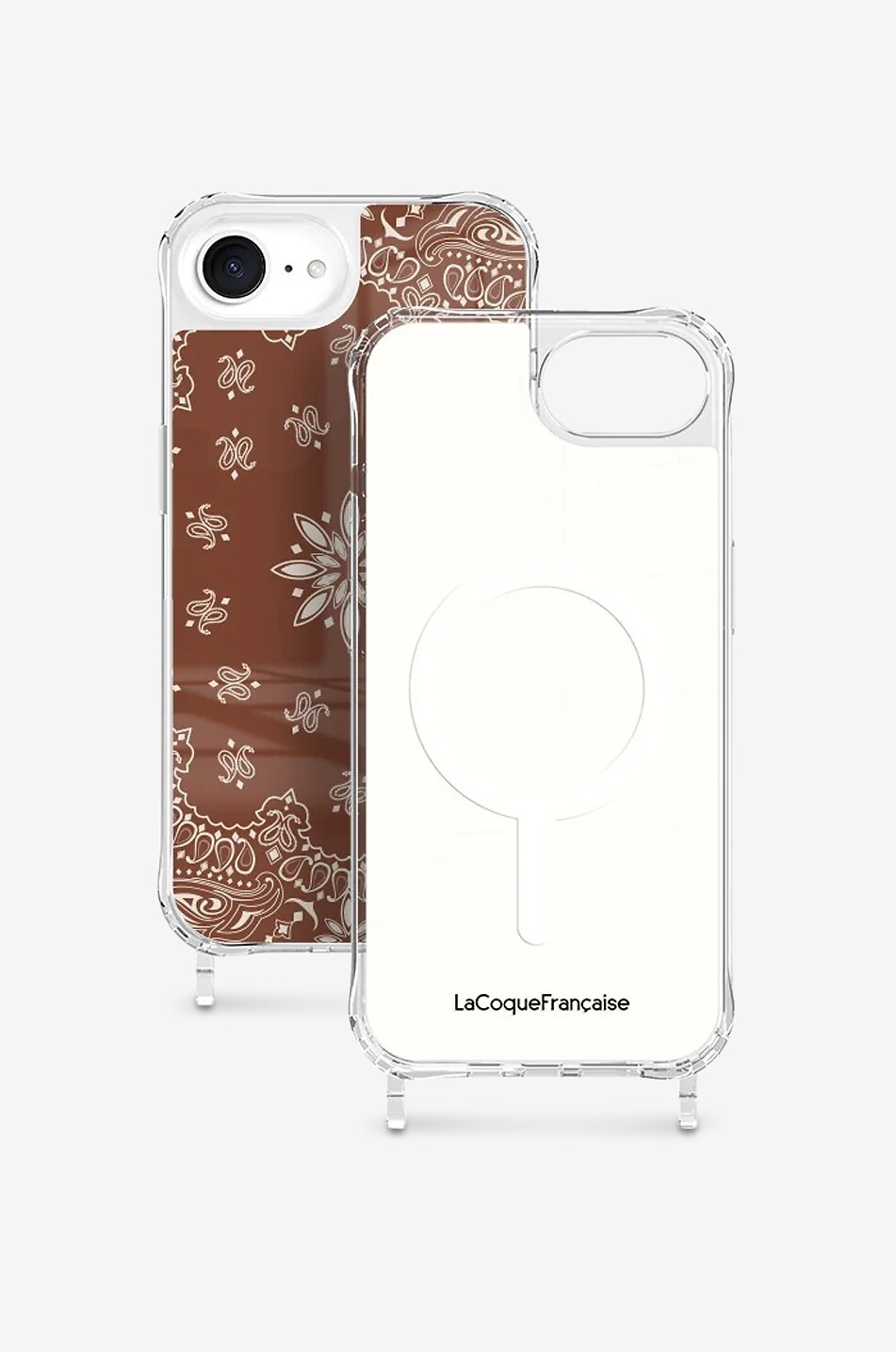 LA COQUE FRANCAISE Bandana-Hülle für iPhone 15 Damen BRAUN 2