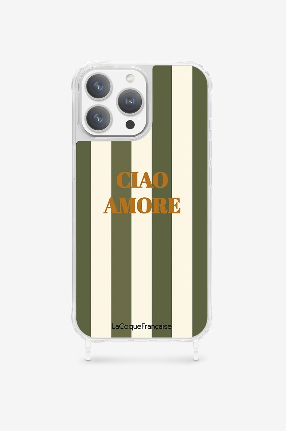 LA COQUE FRANCAISE Leather case for iPhone 15 Pro Women KHAKI 1