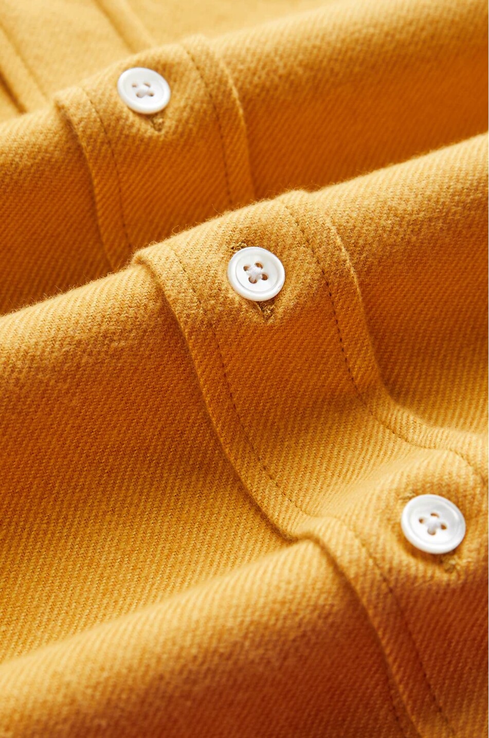 PORTUGUESE FLANNEL Langarm-Hemd aus Flannel Teca Herren GELB 5