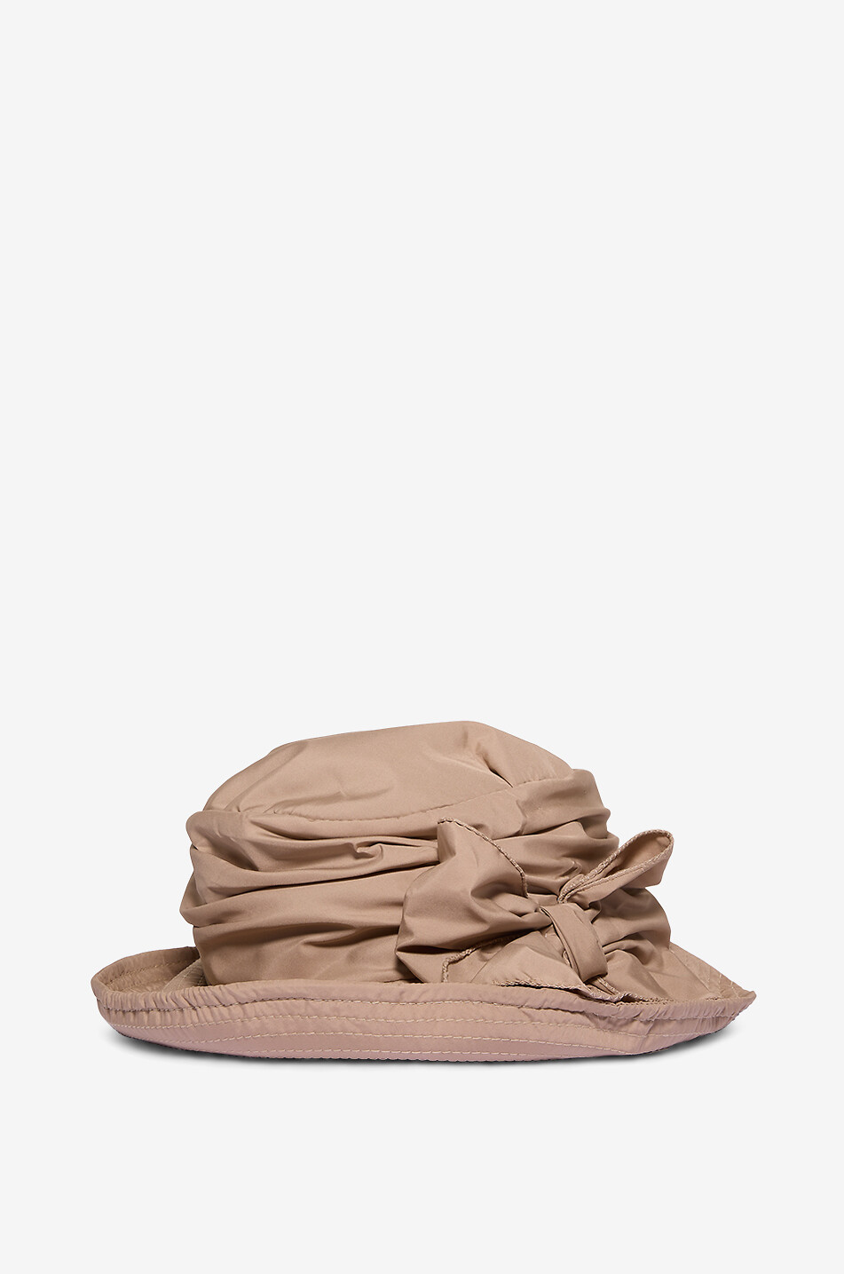 Nylon hat with bow