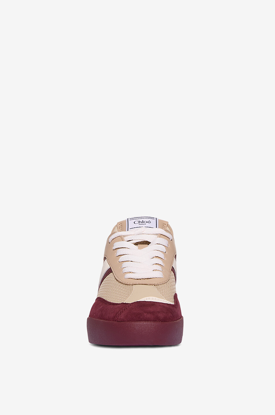 CHLOE Niedrige Ledersneakers Kick Damen BEIGE 2