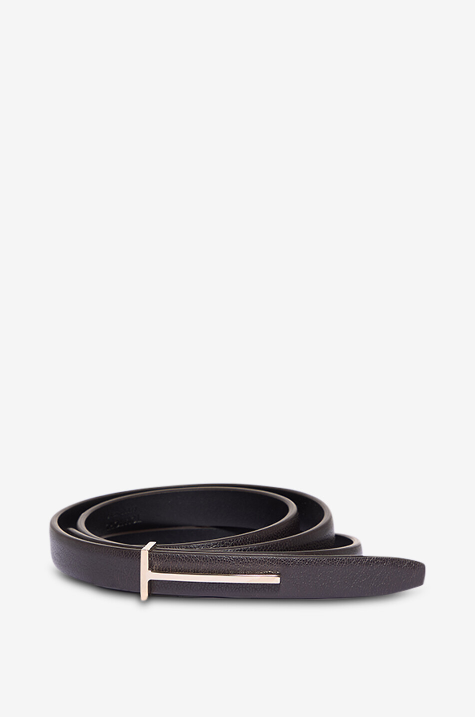 Slim T supple leather belt - 15mm