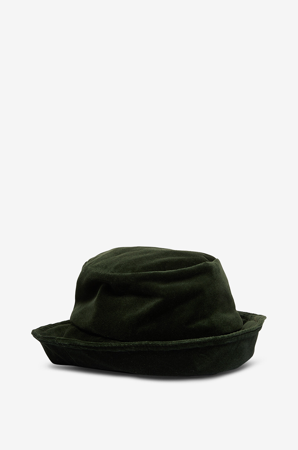 GREVI Chapeau cloche en velours Femme VERT 2