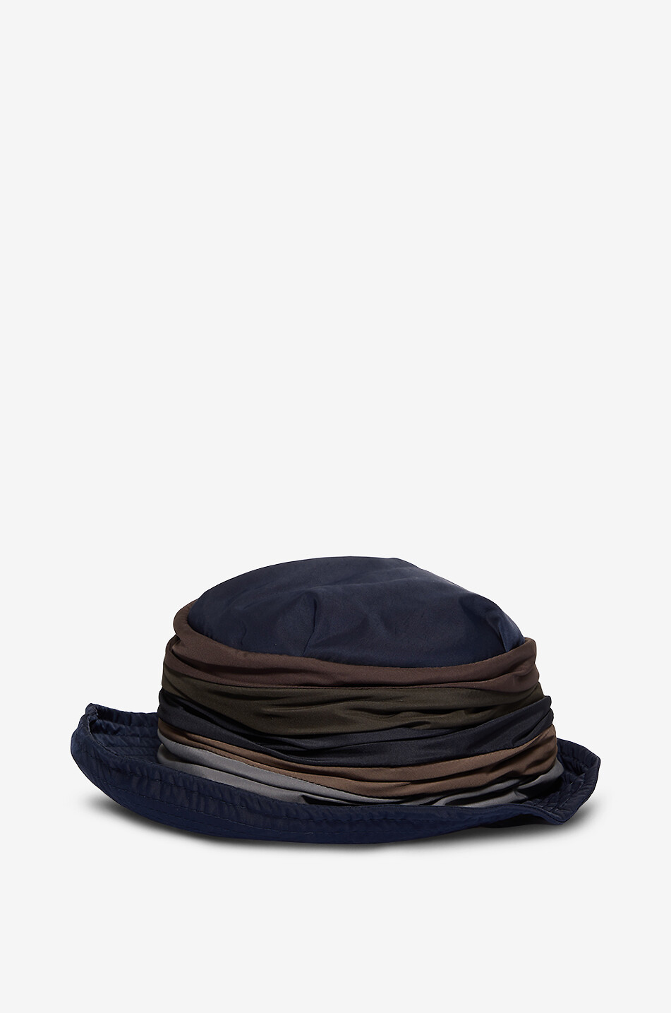 Chapeau cloche de pluie à détails plissés
