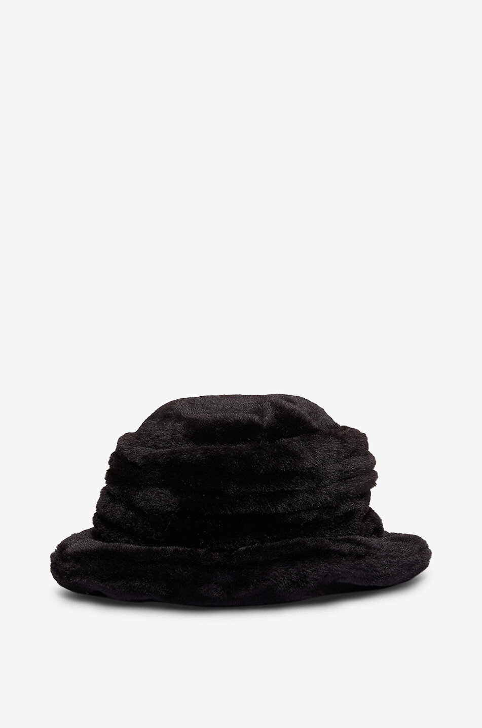 Chapeau cloche en fourrure synthétique