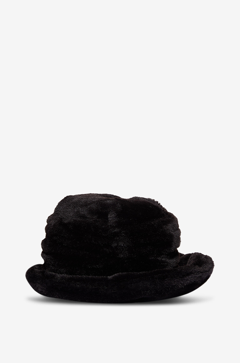 GREVI Chapeau cloche en fourrure synthétique Femme NOIR 2
