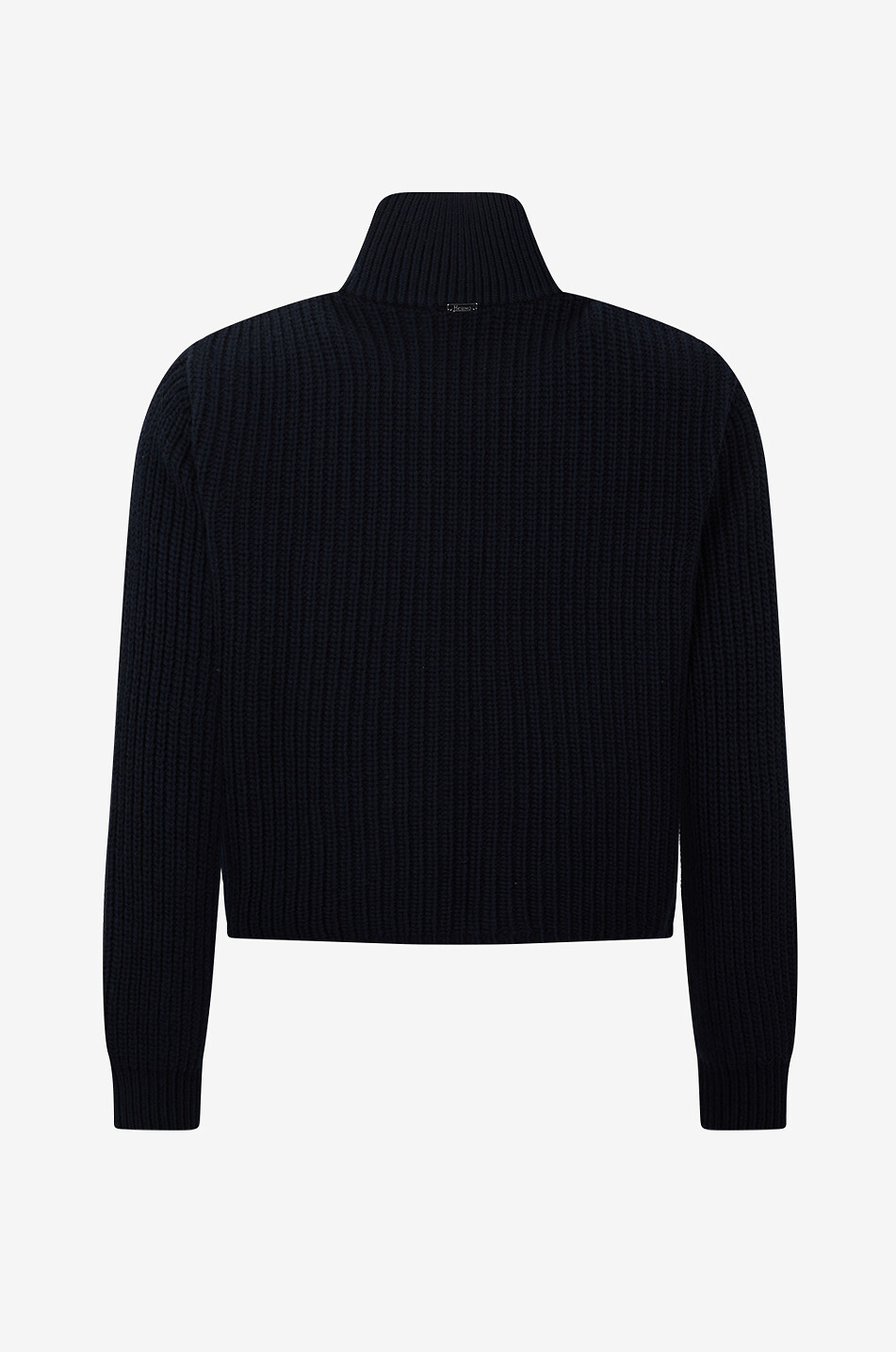 HERNO Gilet matelassé à col montant en laine Chamonix Femme BLEU FONCE 2