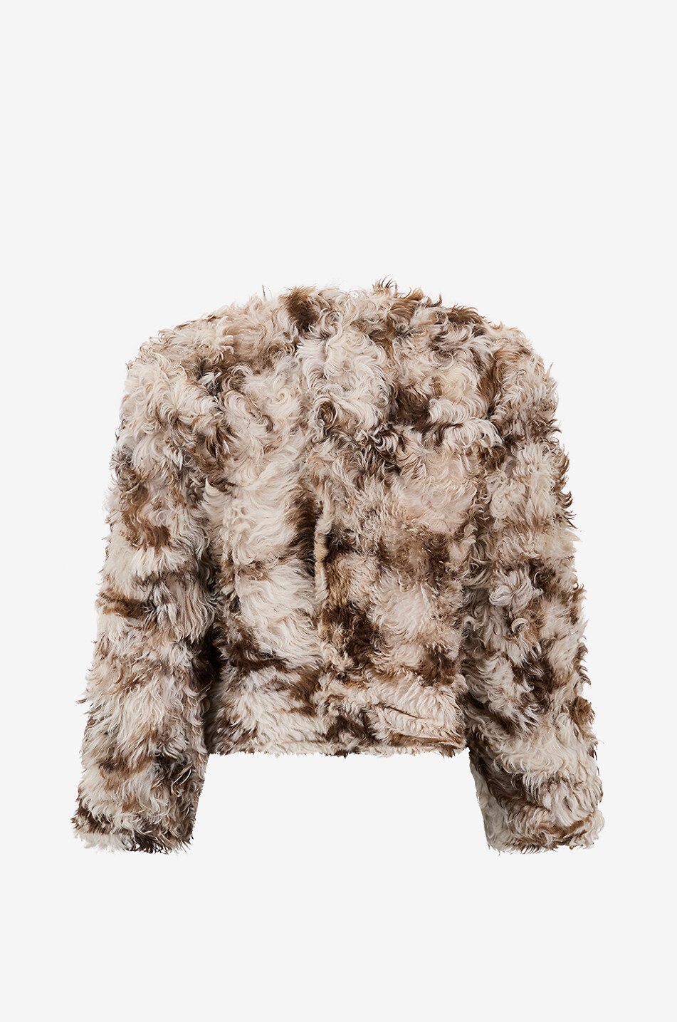 ULLA JOHNSON Manteau court réversible en peau lainée Irina Femme MULTICOLORE 2