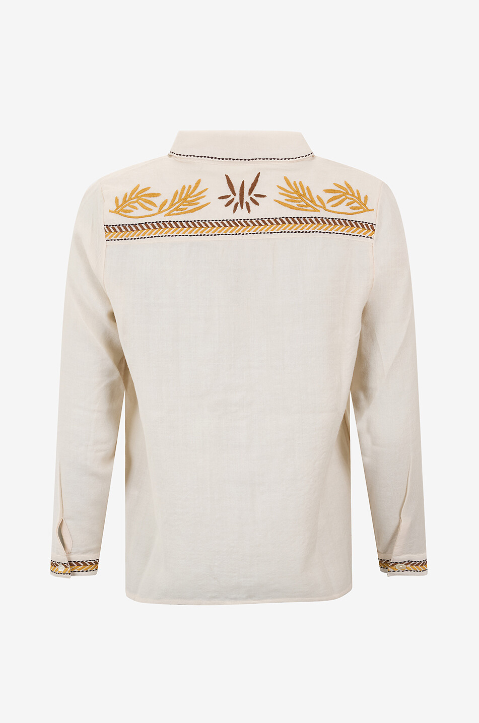 DIEGA Besticktes Hemd mit klassischem Kragen Cherlo Damen CREMEFARBEN 2