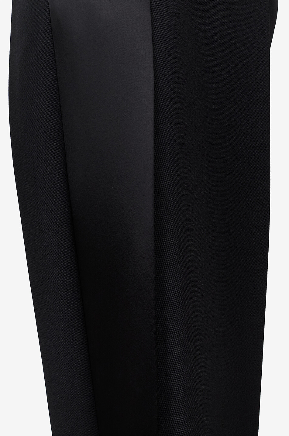 PHOEBE PHILO Weite Hose mit Seitenstreifen Split Tux Damen SCHWARZ 3