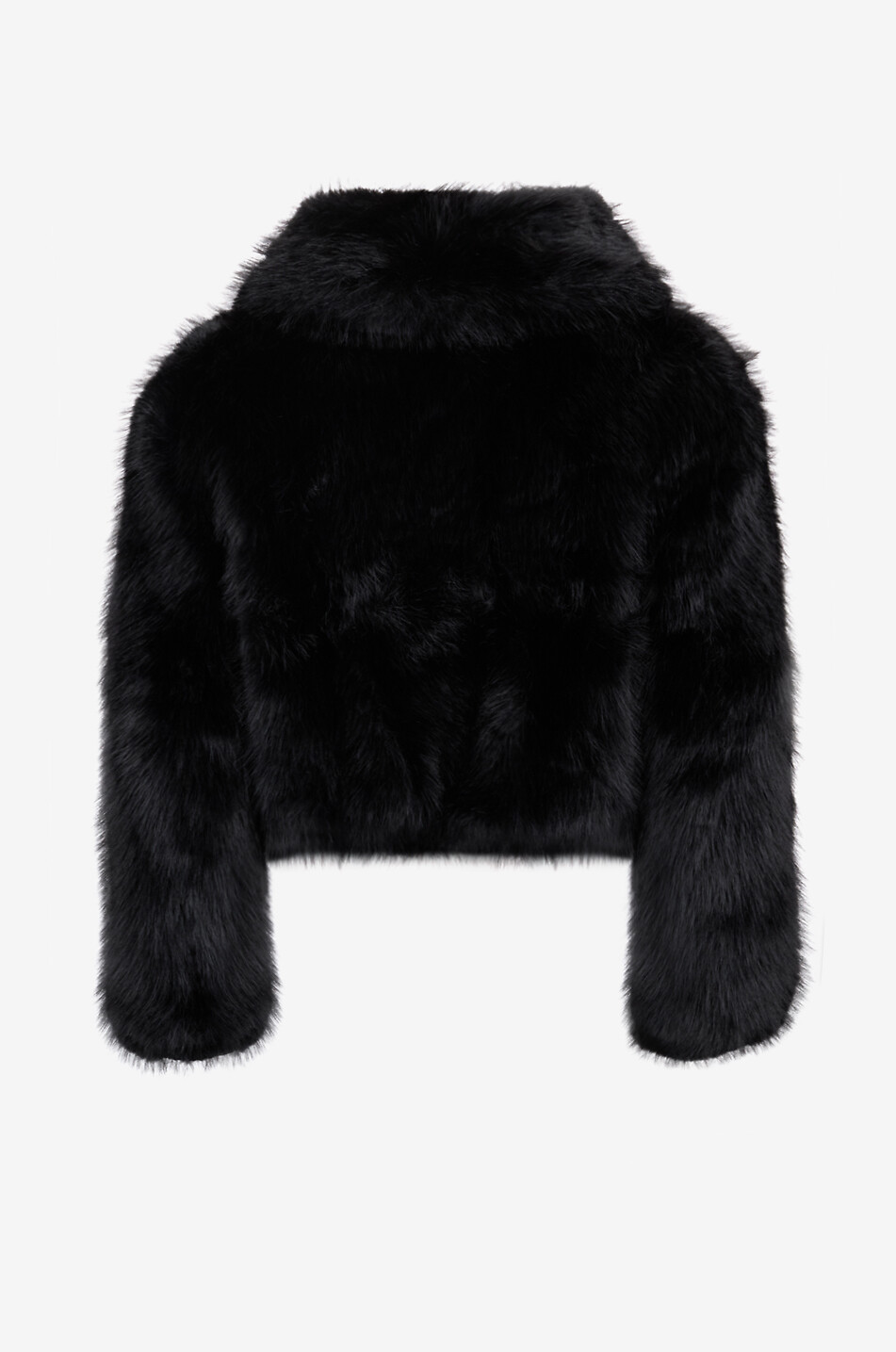 THE FRANKIE SHOP Hope fluffy faux fur short coat Women BLACK 2