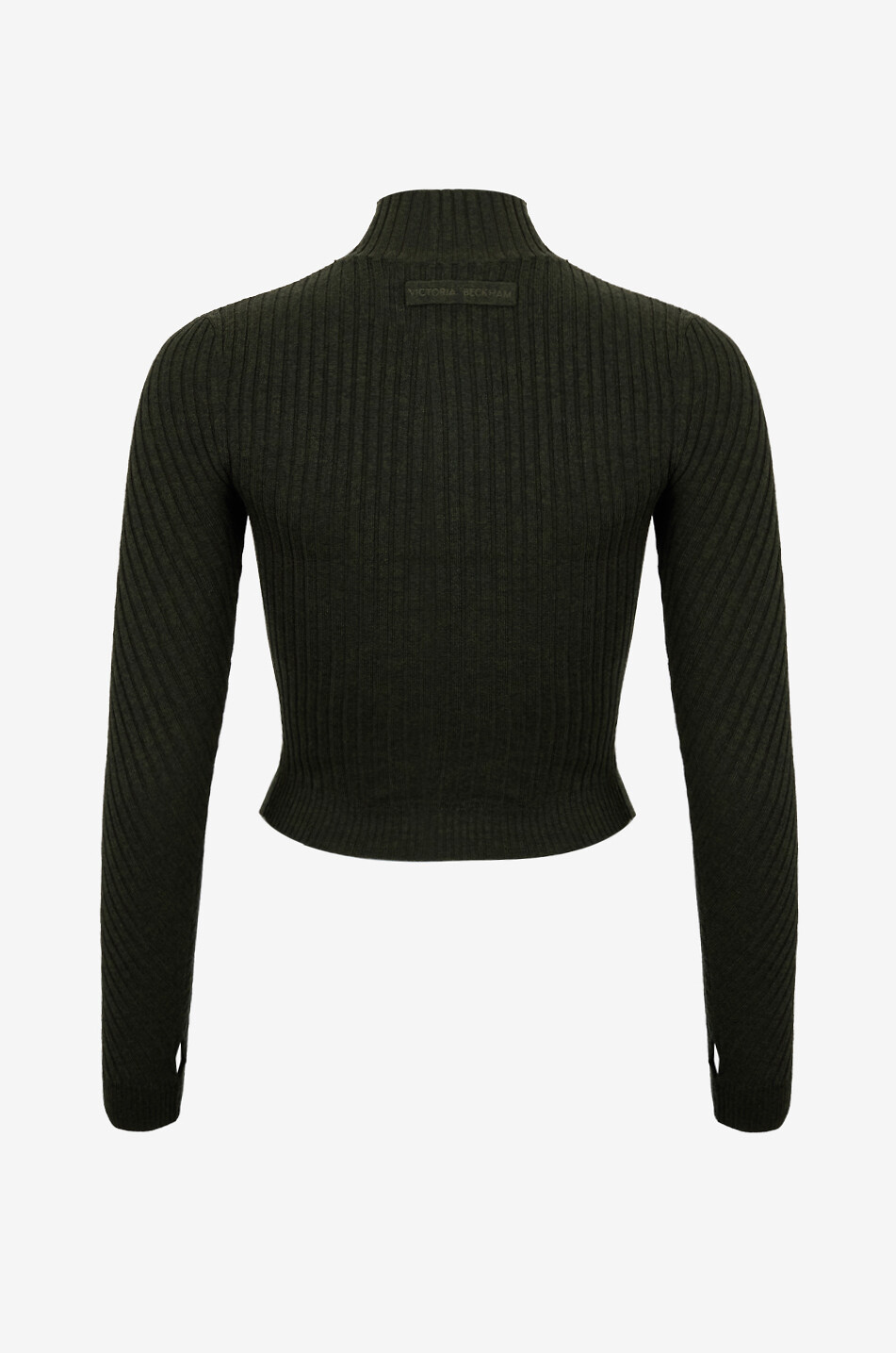 VICTORIA BECKHAM Turtleneck knitted sweater Women GREEN 2