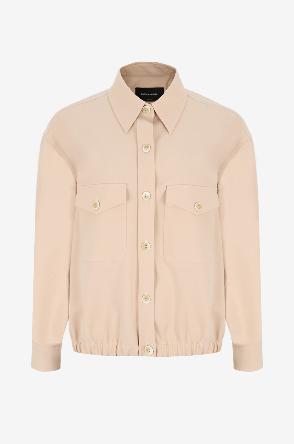 Techno tailoring lightweight boxy bomber jacket