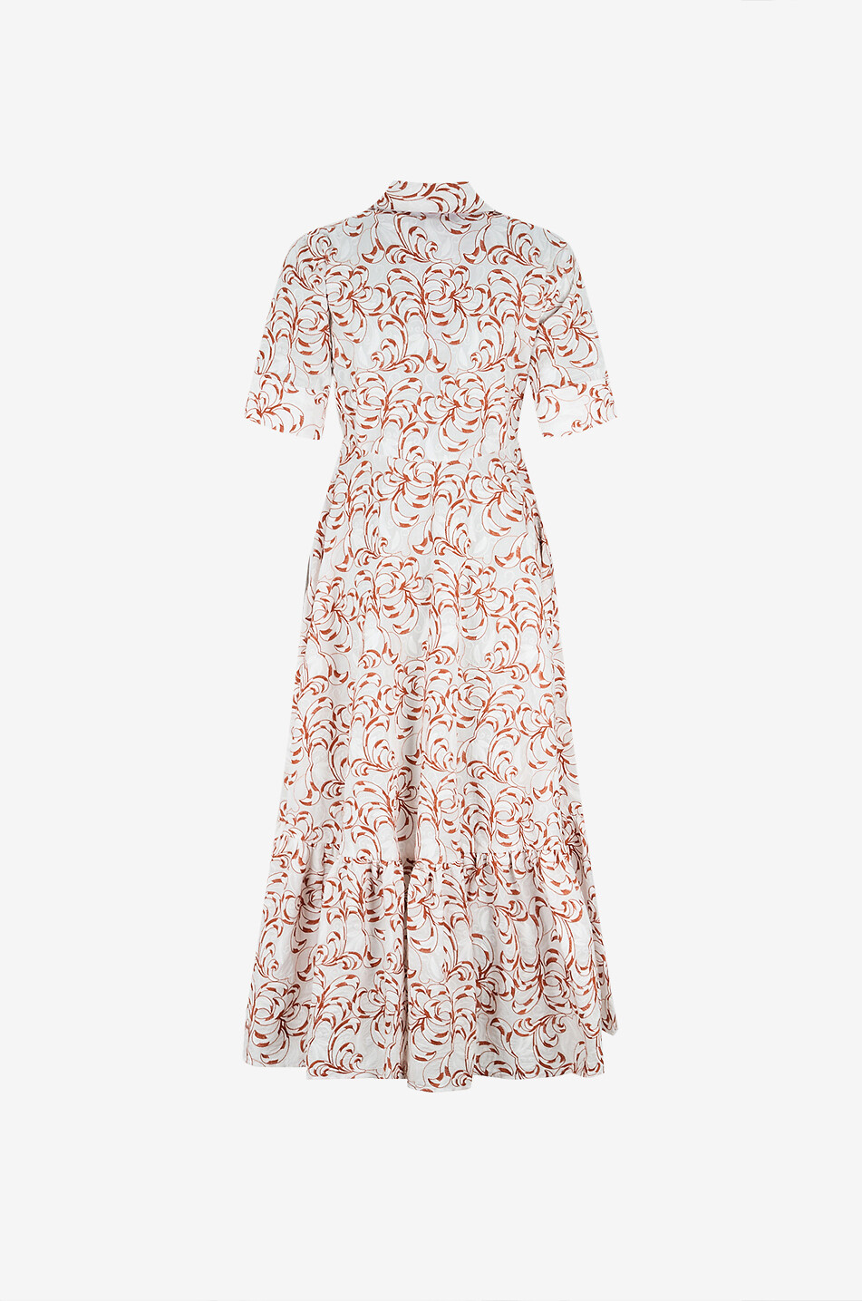 LA DOUBLEJ San Pietro Fern embroidered long poplin shirt dress Women MULTI COLOURED 2