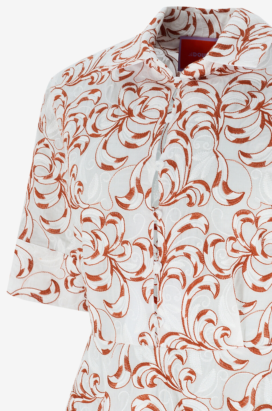 LA DOUBLEJ San Pietro Fern embroidered long poplin shirt dress Women MULTI COLOURED 3