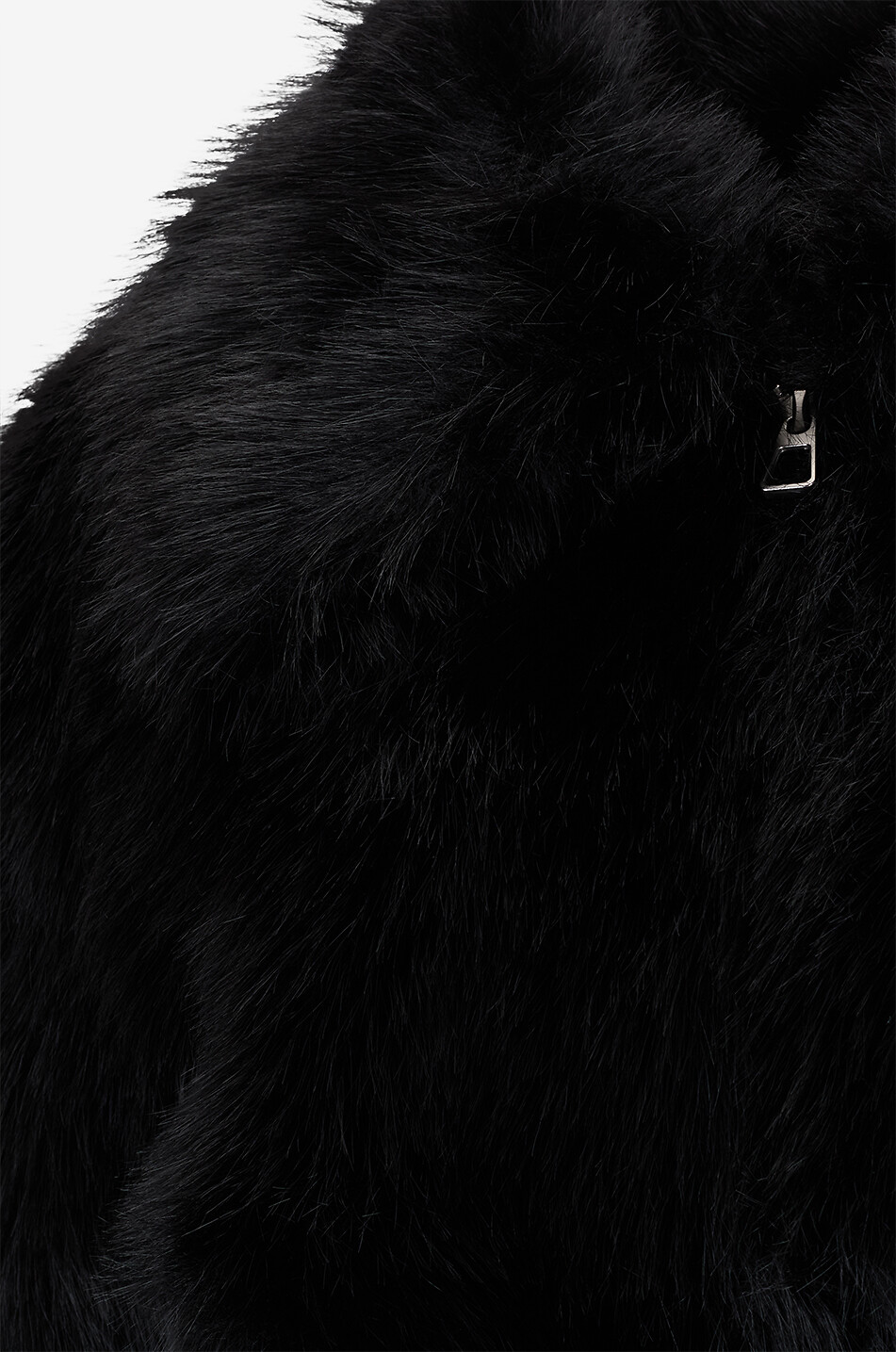 THE FRANKIE SHOP Hope fluffy faux fur short coat Women BLACK 3